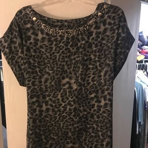 Leopard print blouse